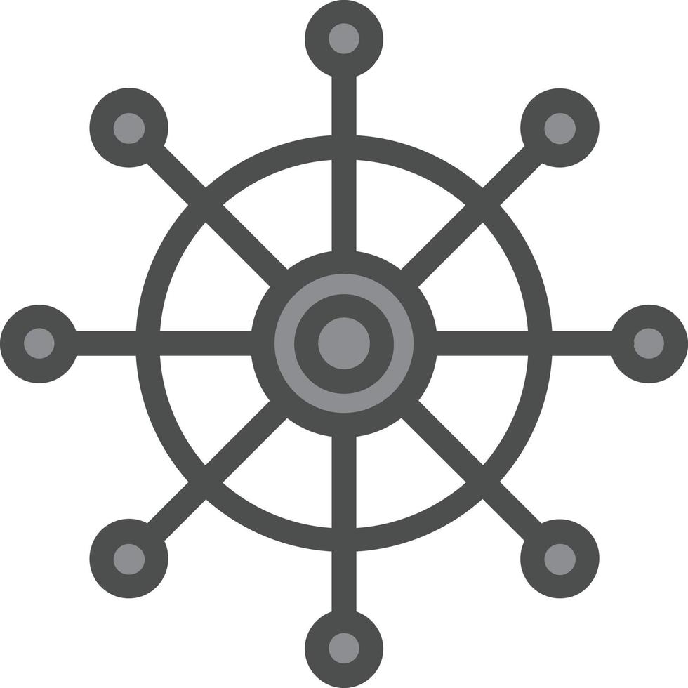 Dharmachakra Vector Icon Design