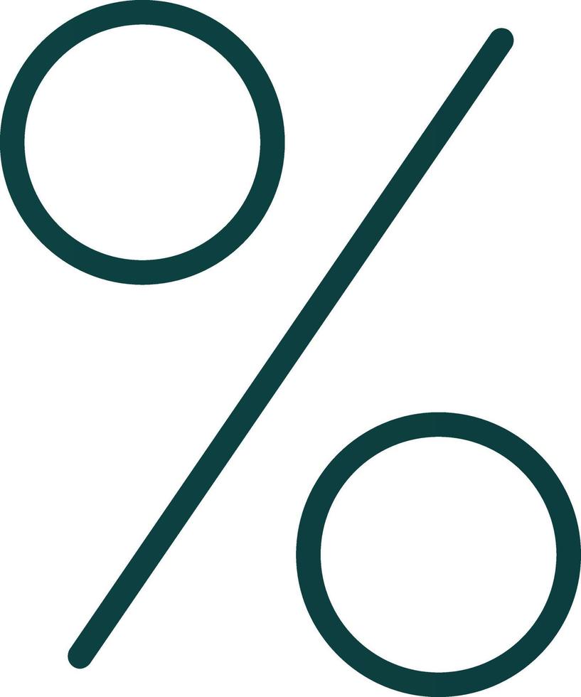Percent Vector Icon Design