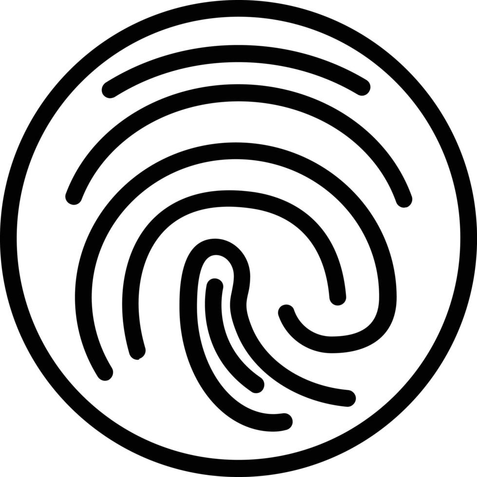 Fingerprint Vector Icon Design