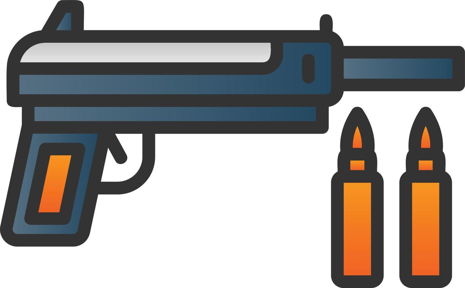 icono de vector de pistola