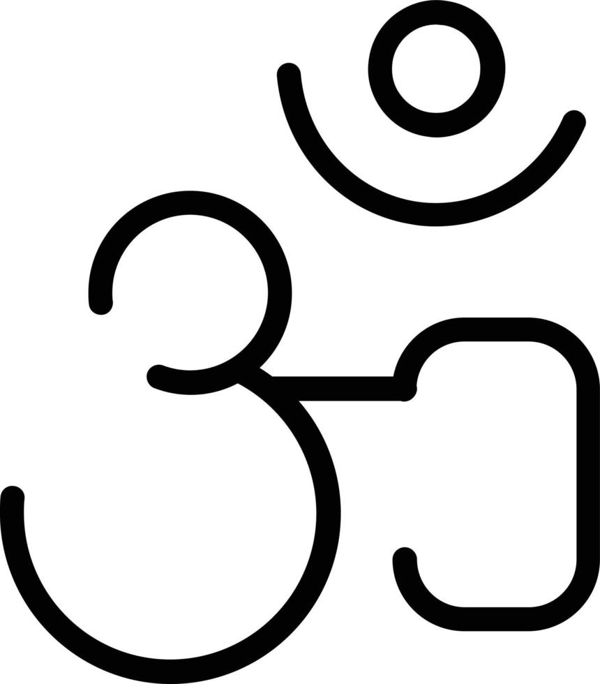 diseño de icono de vector de om