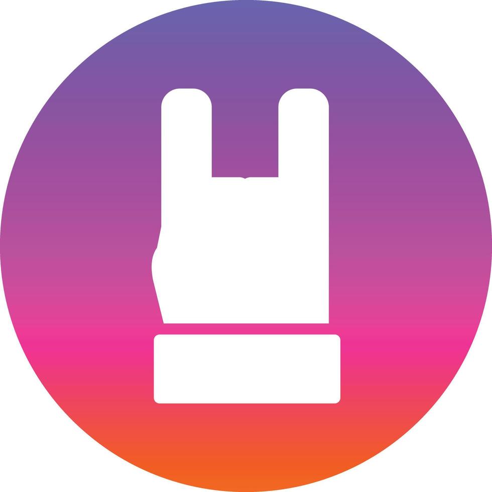 Hand Rock Vector Icon Design