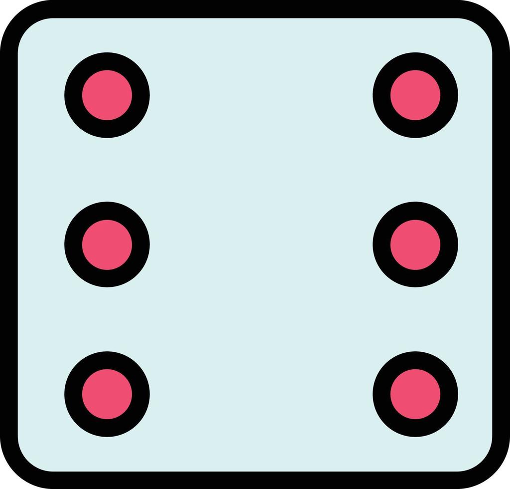 Dice Six Vector Icon Design
