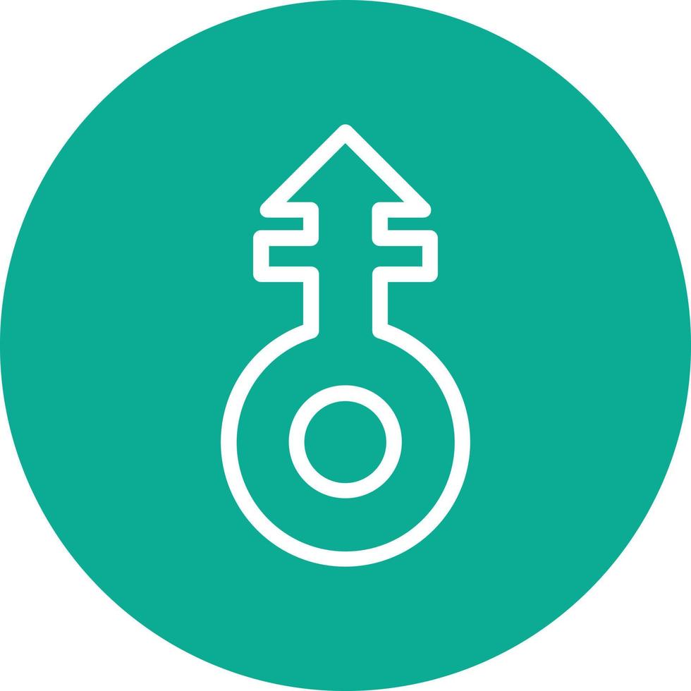 Mars Stroke V Vector Icon Design
