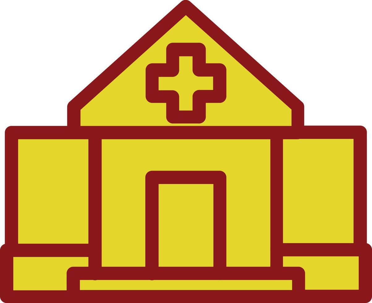 diseño de icono de vector alt de hospital