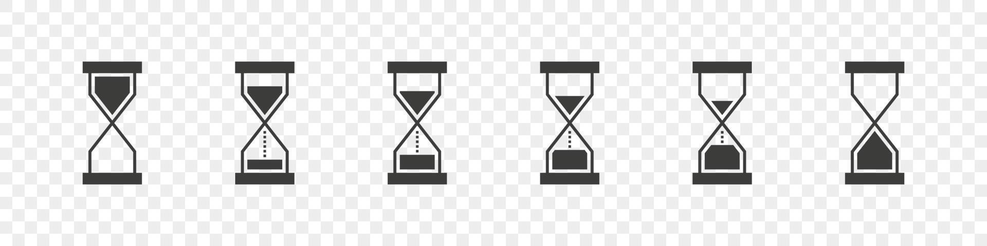 Hourglass icon concept. Time symbol. Sandglass logo. clock signs. Timer signs. Vector illustration