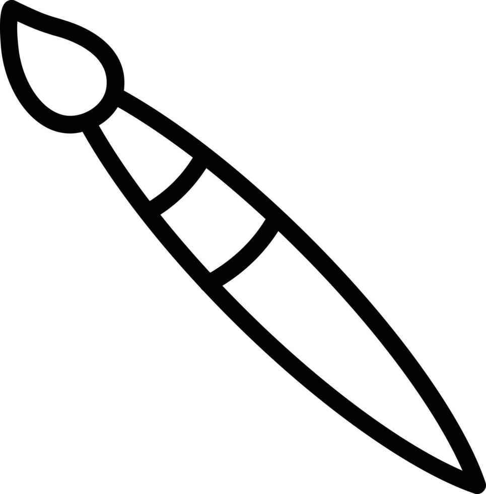 Paint Brush Vector Icon Design