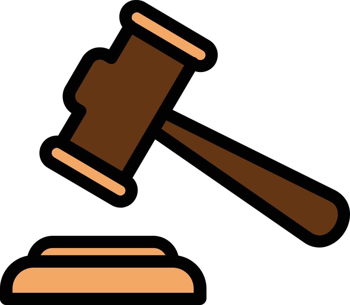 Gavel Vector Icon Design