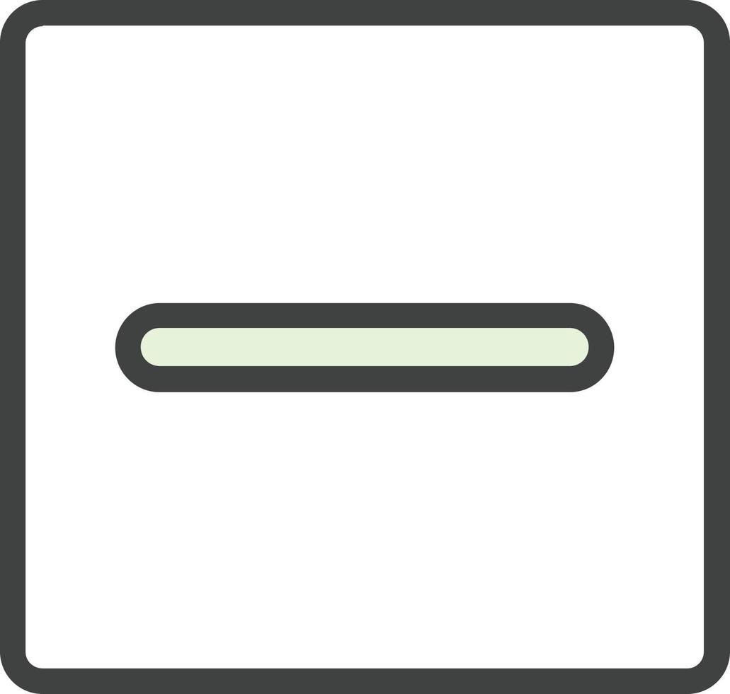 Minus Square Vector Icon Design