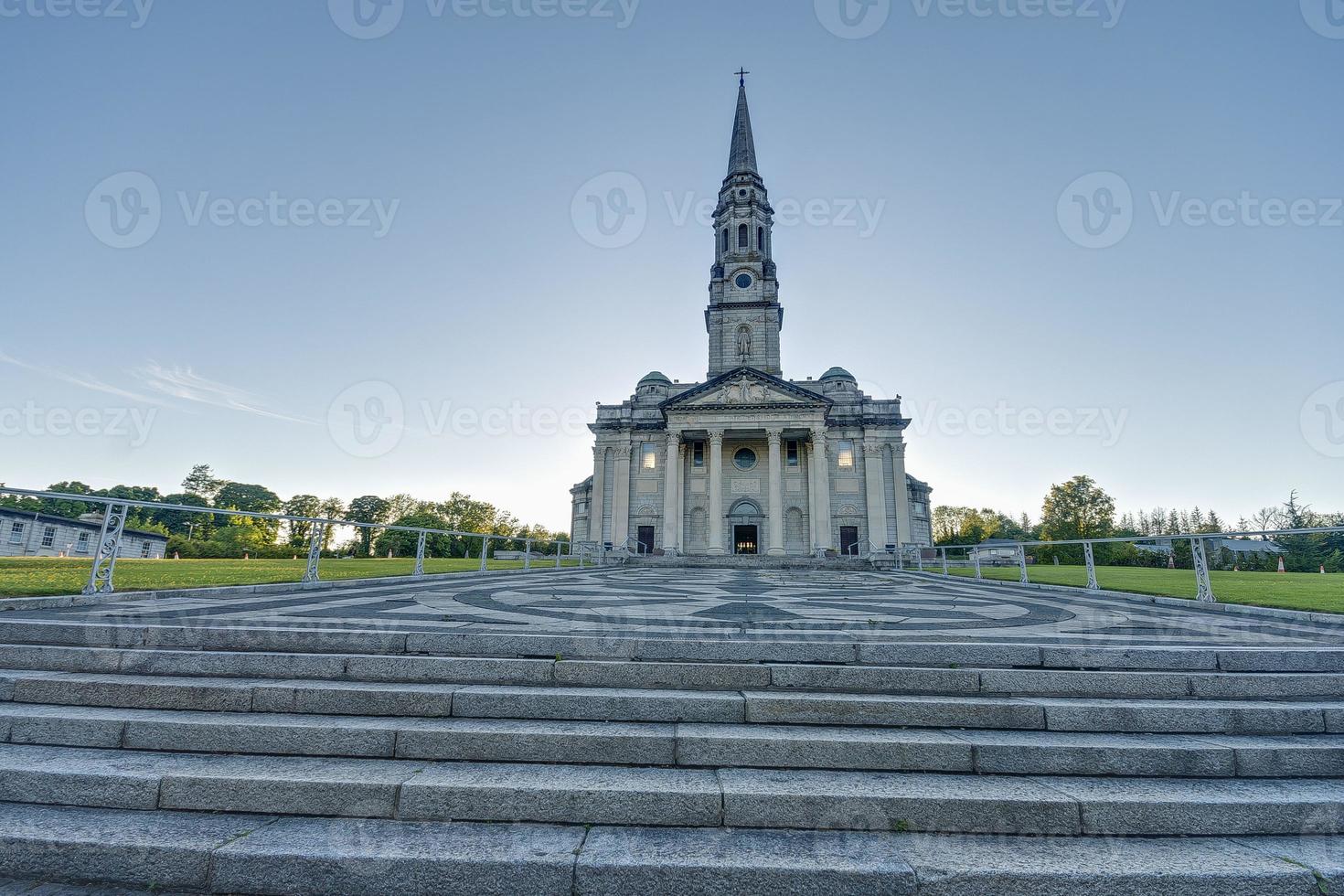 Historic church in Ireland from ground perspective photo