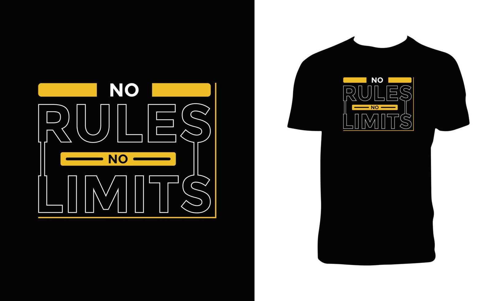 No rules no limits t shirt and apparel design. vector