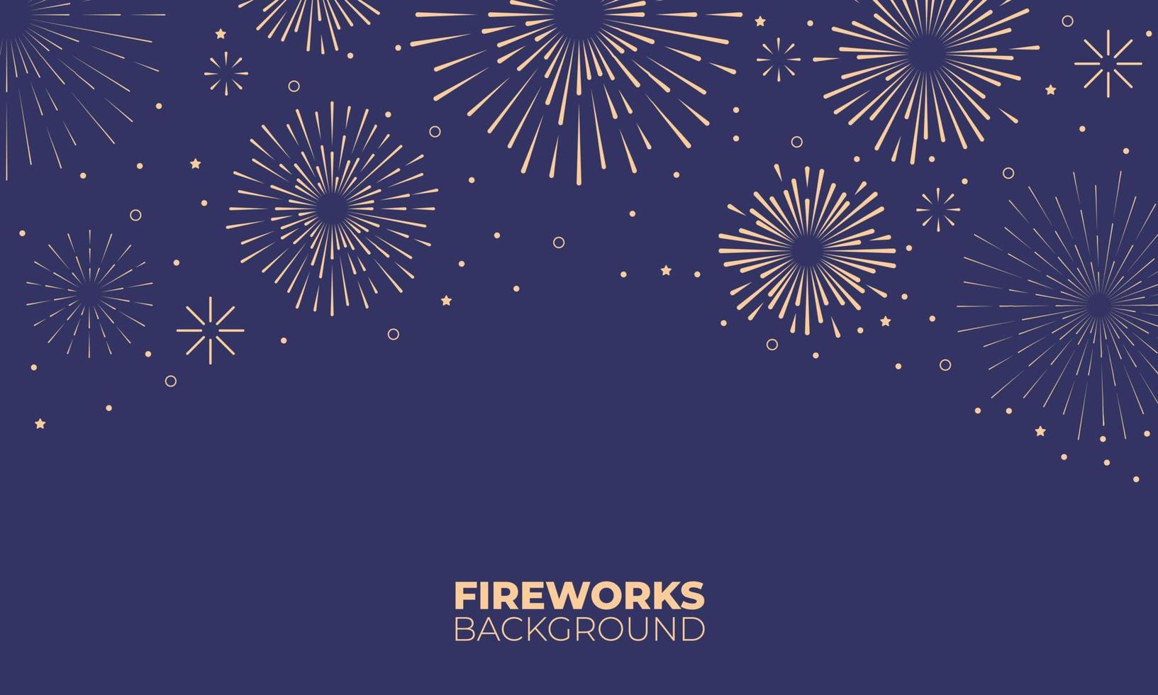 Festive fireworks background. luxury design fireworks on blue background. New Year greeting card. Diwali festival of lights, poster, banner. Vector illustration.