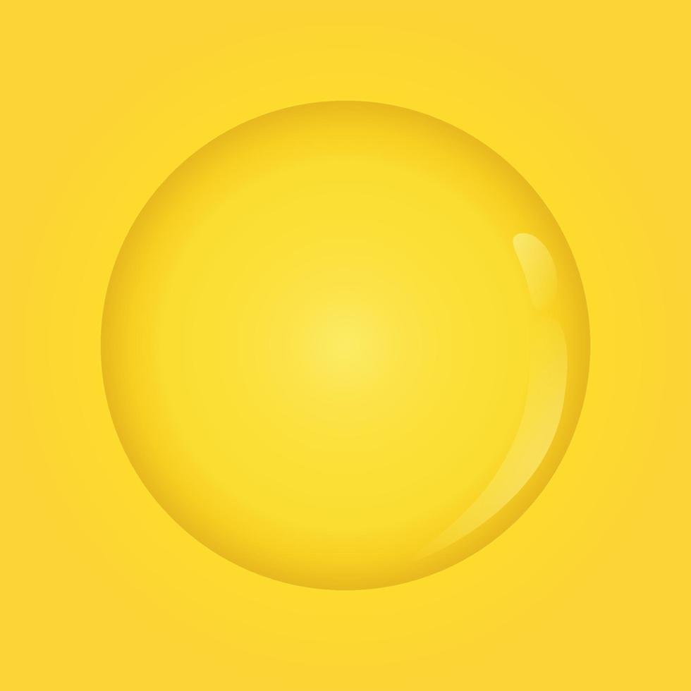 abstract yellow 3d water spot background vector illustration