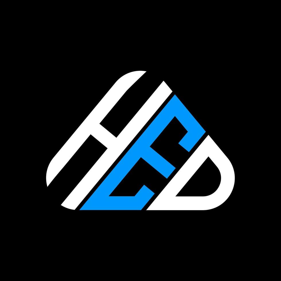 HED letter logo creative design with vector graphic, HED simple and modern logo.