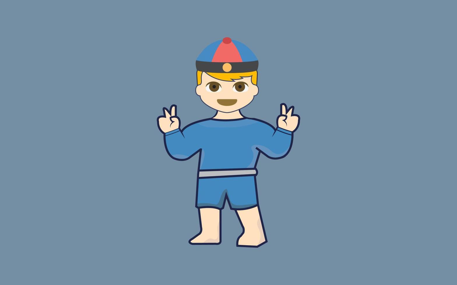 niño de dibujos animados pro vector