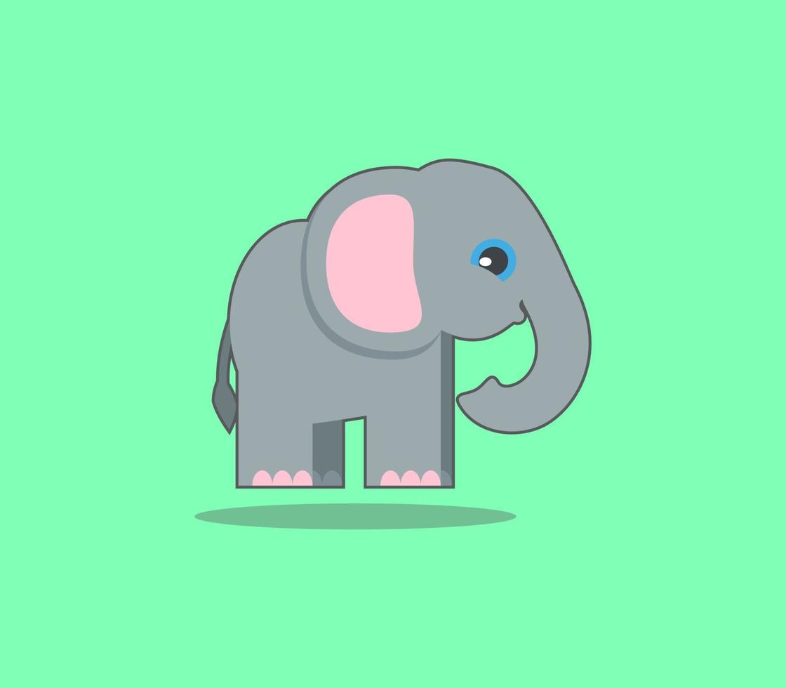 vector de dibujos animados de elefante