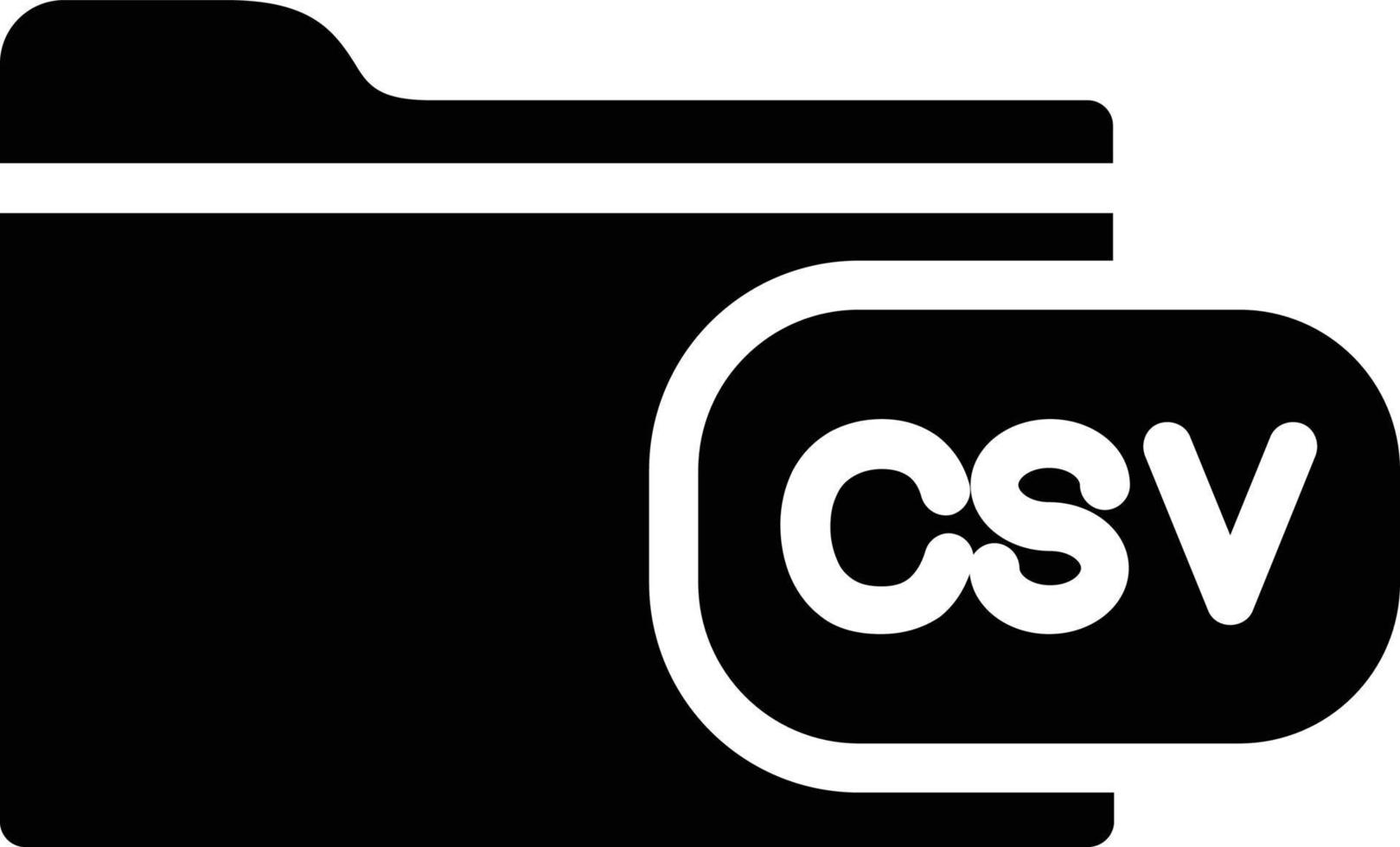 diseño de icono de vector de archivo csv