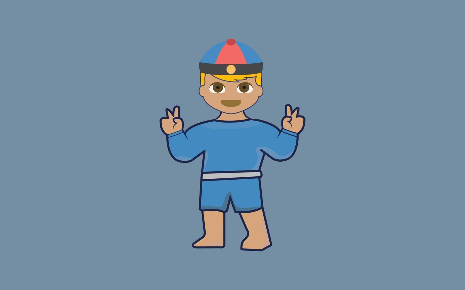 niño de dibujos animados pro vector