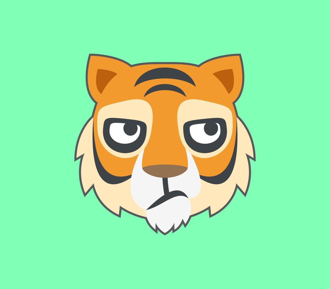 tiger cartoon character vector