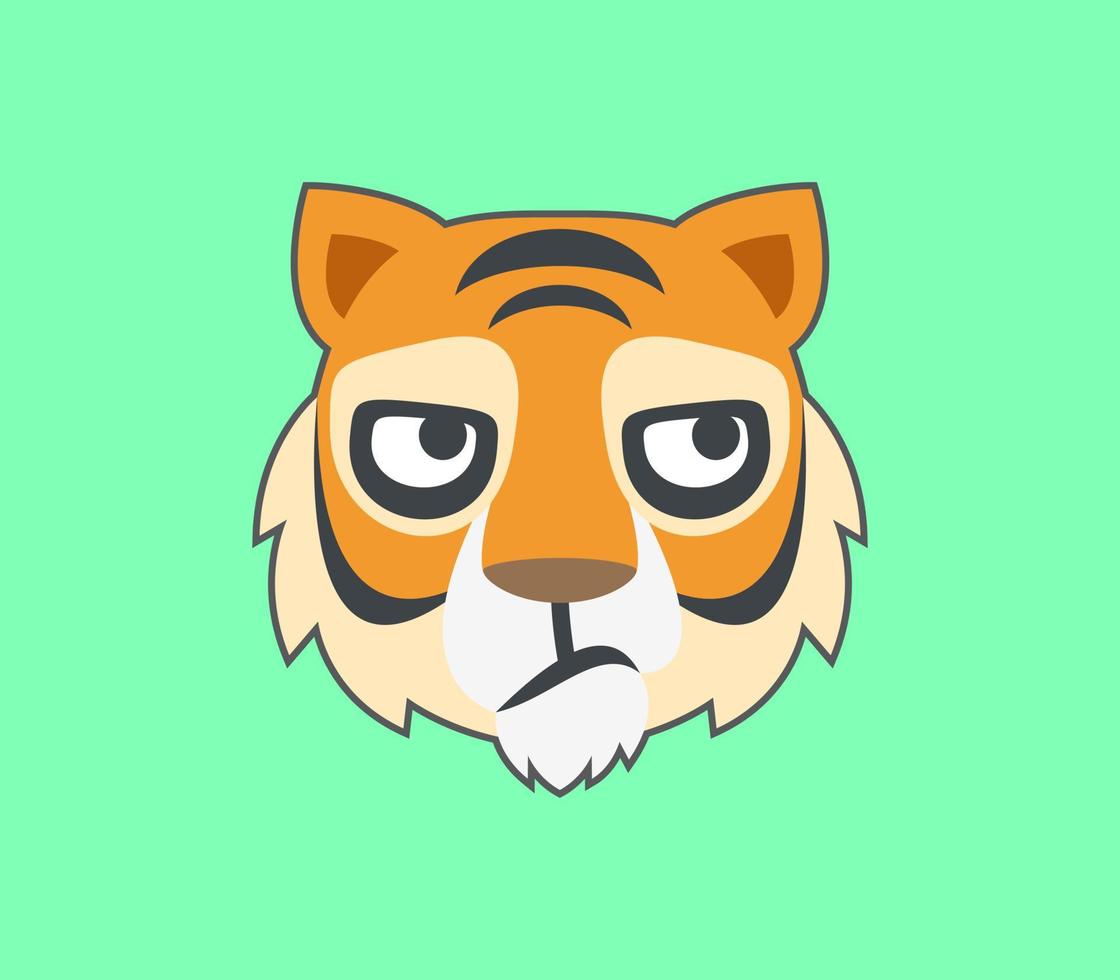 personaje de dibujos animados de tigre vector