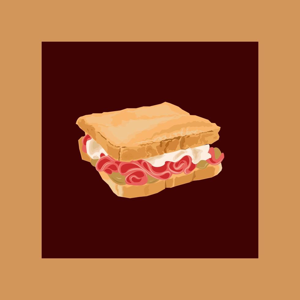 Fast Food Toast Vector