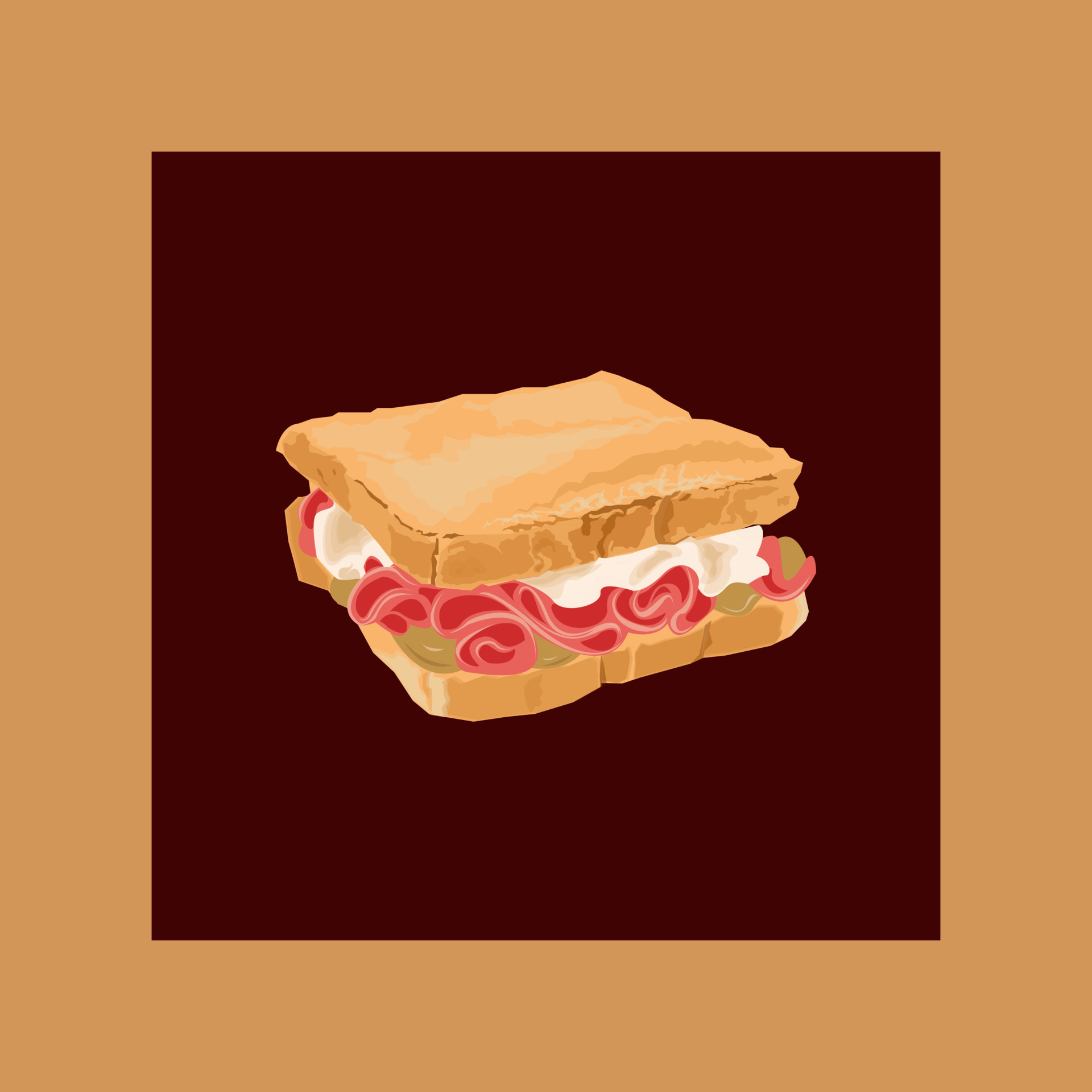 Fast Food Toast Vector 14895060 Vector Art at Vecteezy
