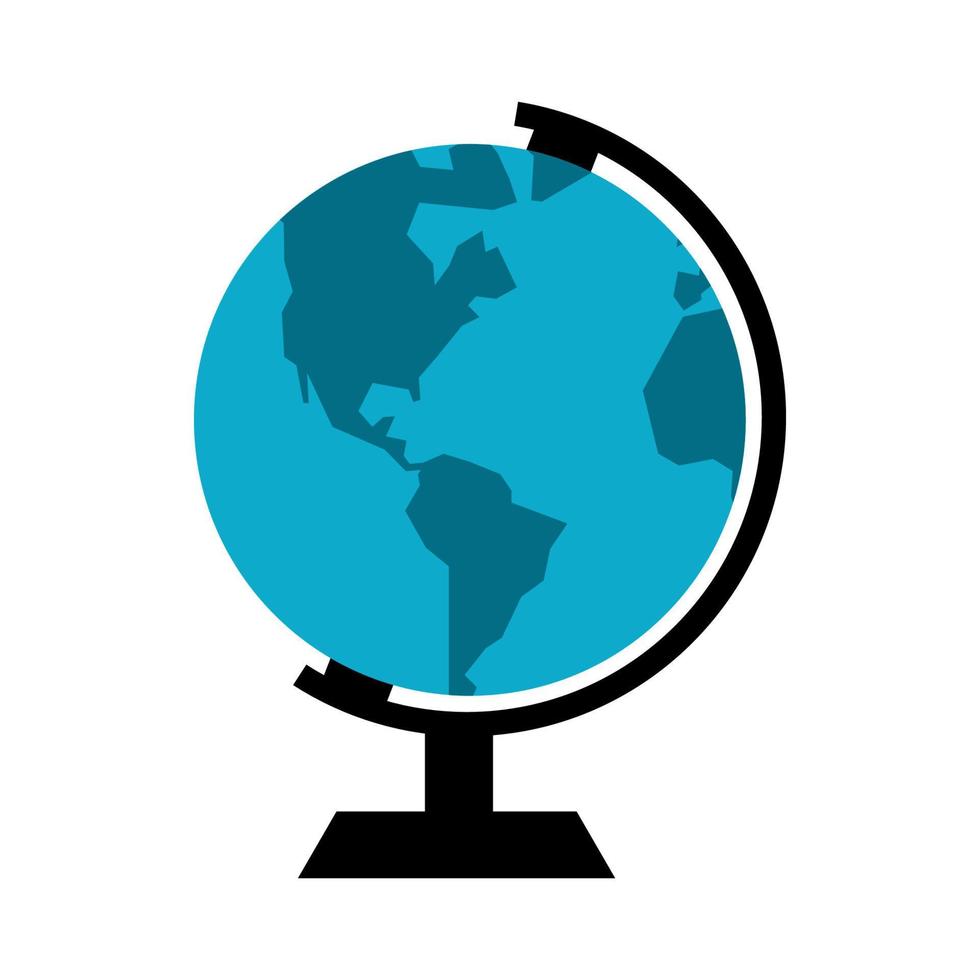 Vector illustration of a globe