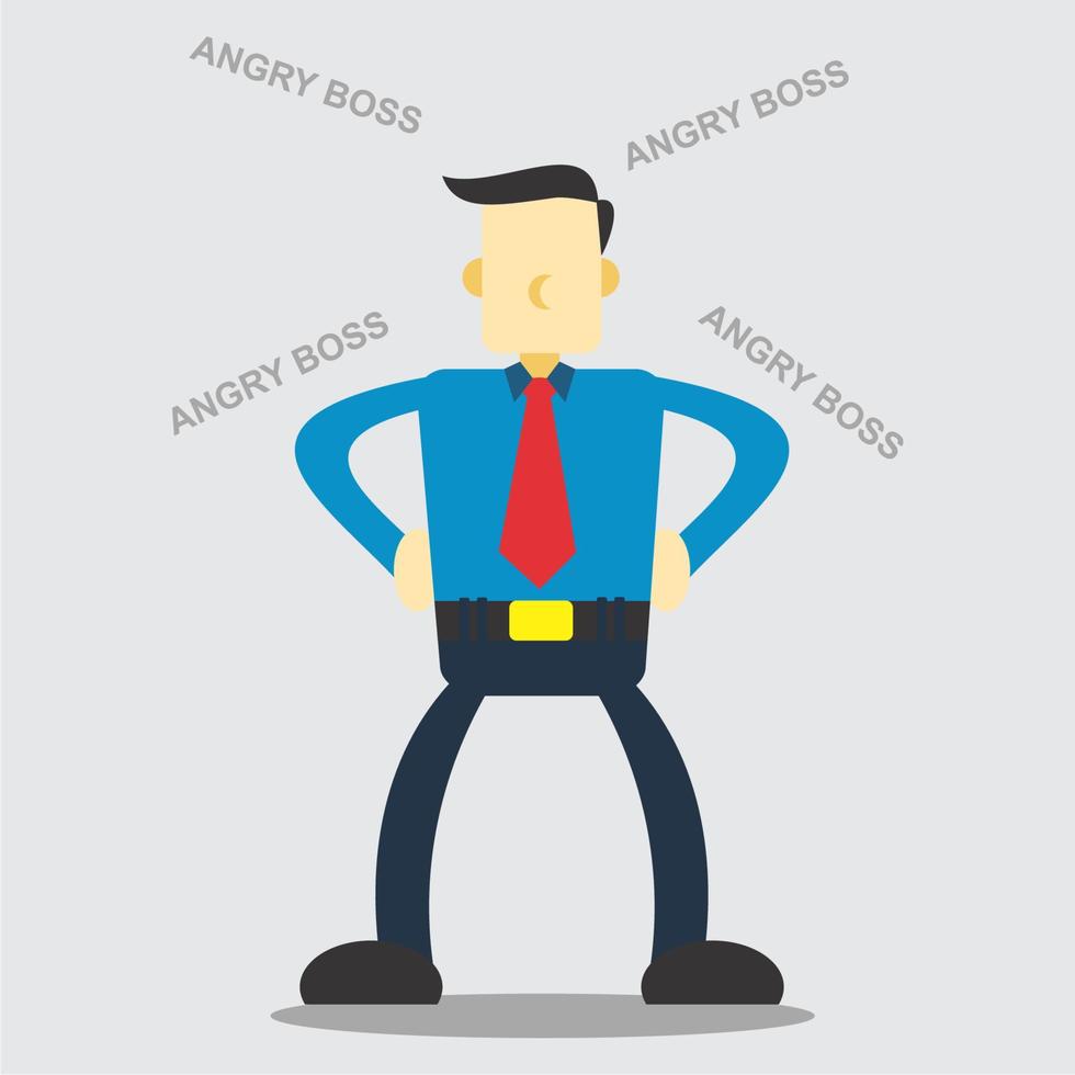 People vector illustration design. Angry boss