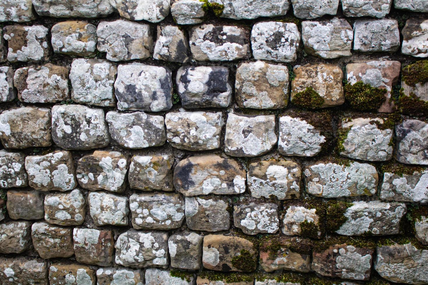 Muro de piedra romano, Muro de Adriano en Northumberland foto