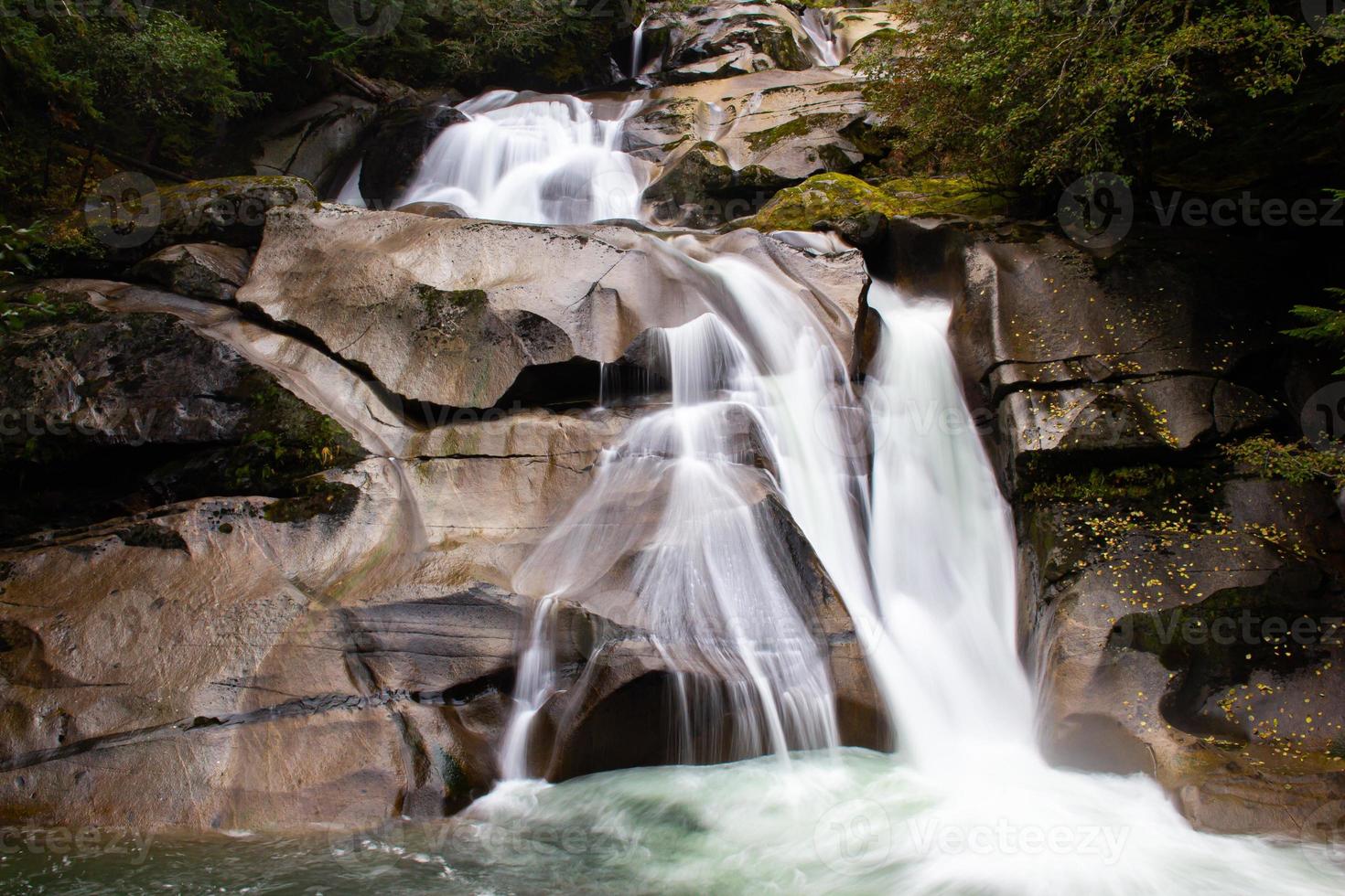 Waterfall on the Bella Coola river in British Columbia photo