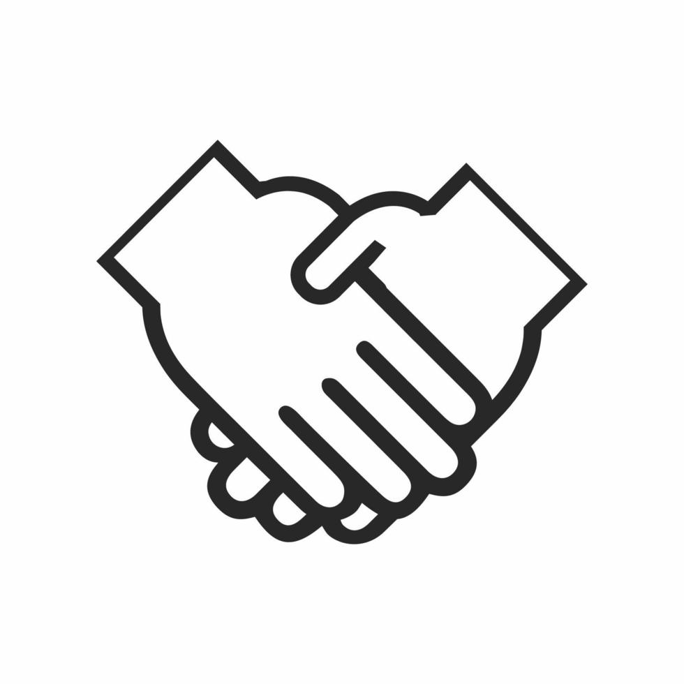 Shake hands icon vector design