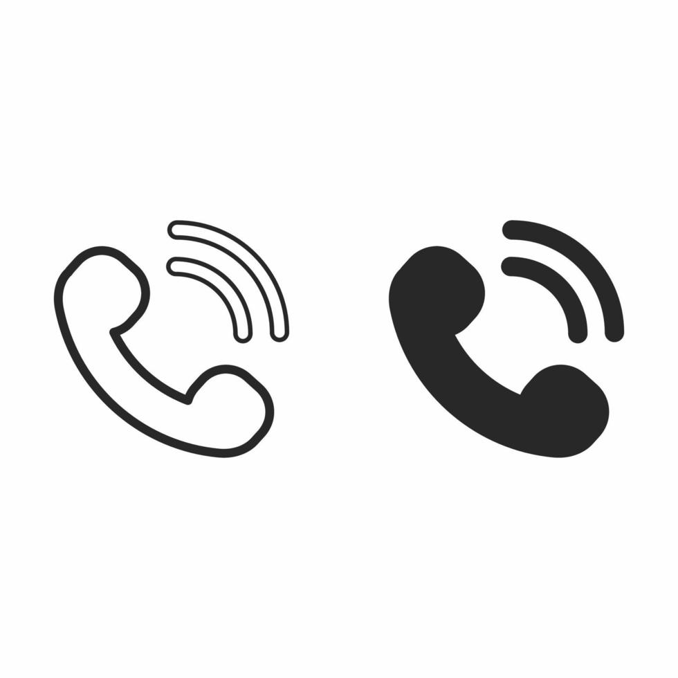 Telephone receiver icon vector design