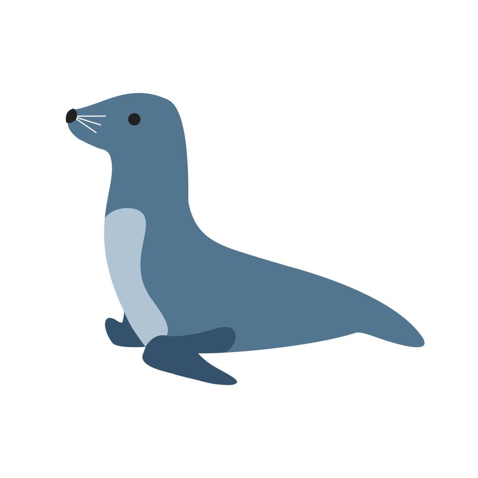 icono de ilustración de vector de animal de foca