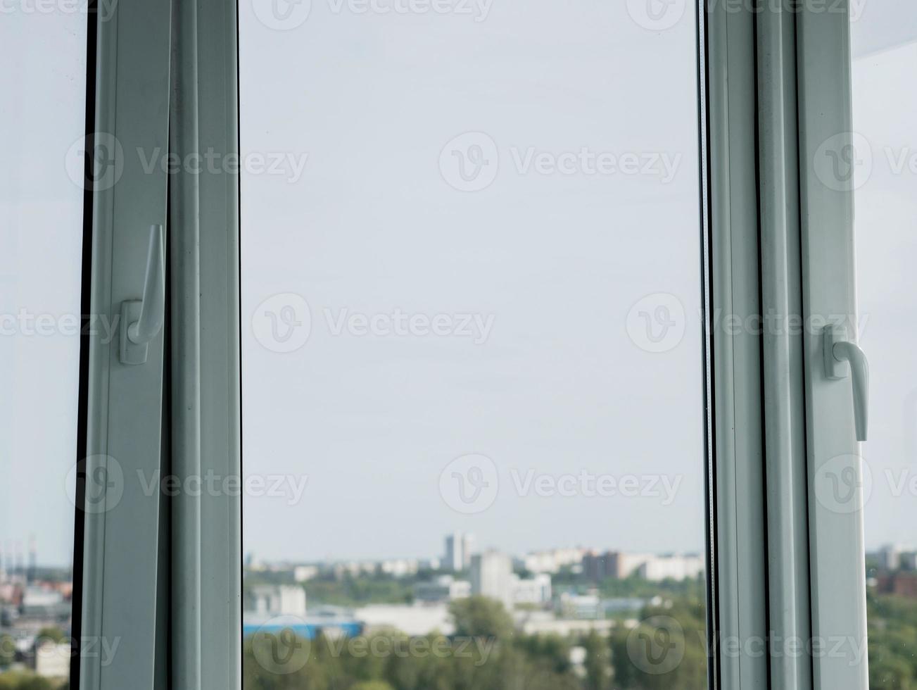 PVC plastic window. photo
