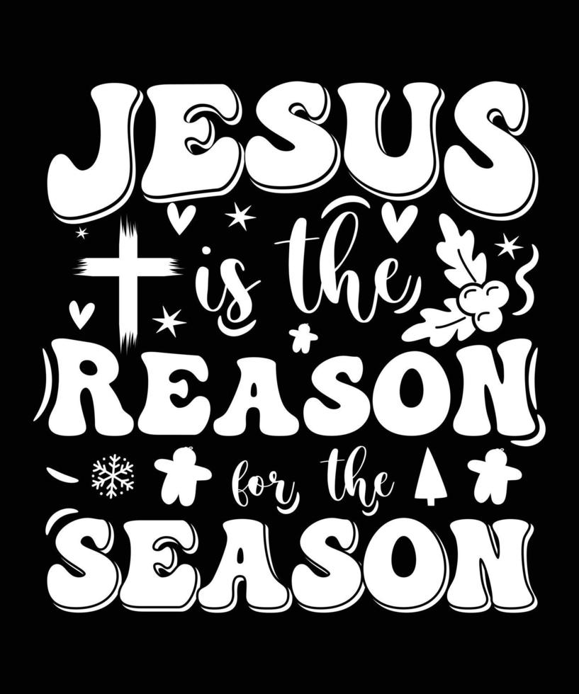 Jesus Christmas  typography Design vector