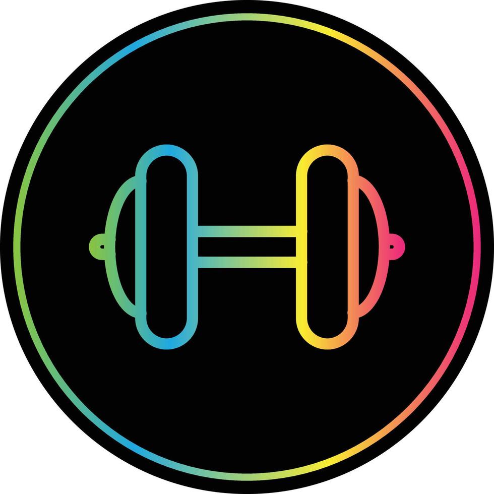 Dumbbell Vector Icon Design