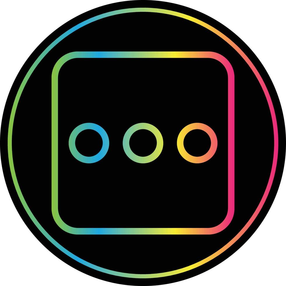 Ellipsis H Vector Icon Design