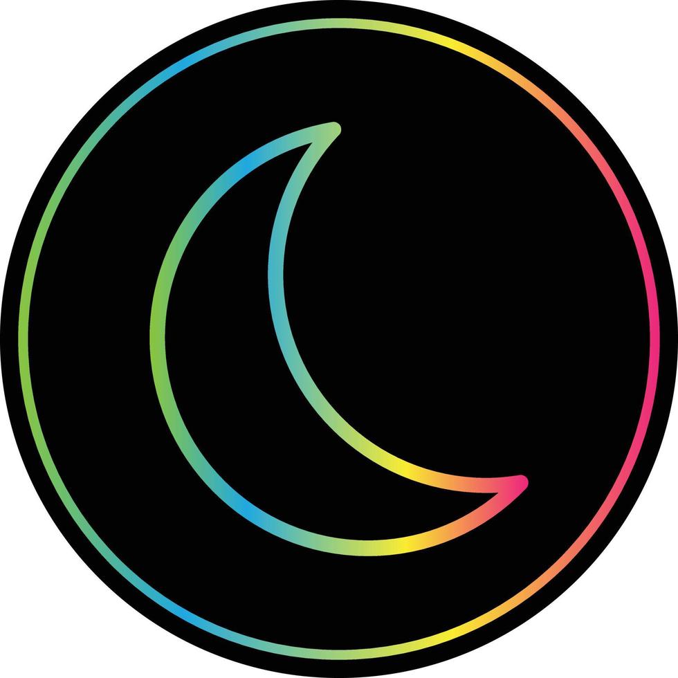 Moon Vector Icon Design