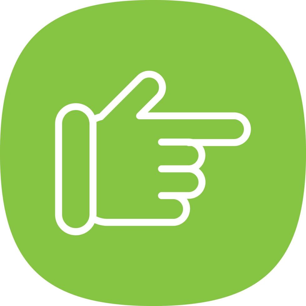 Hand Point Right Vector Icon Design
