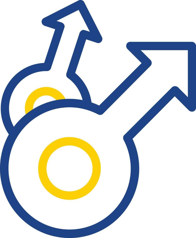 Mars Double Vector Icon Design
