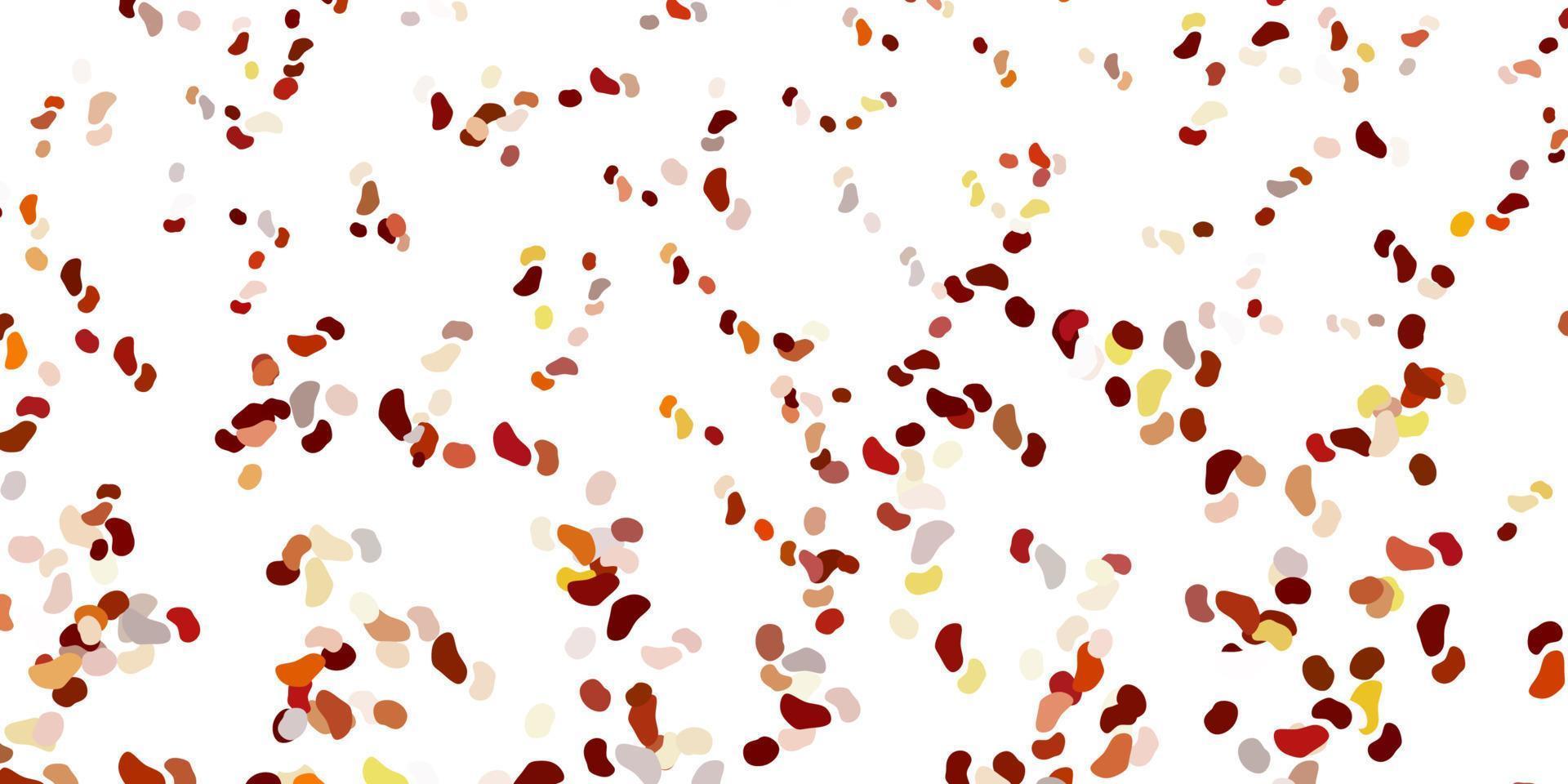 Light yellow vector backdrop with chaotic shapes.