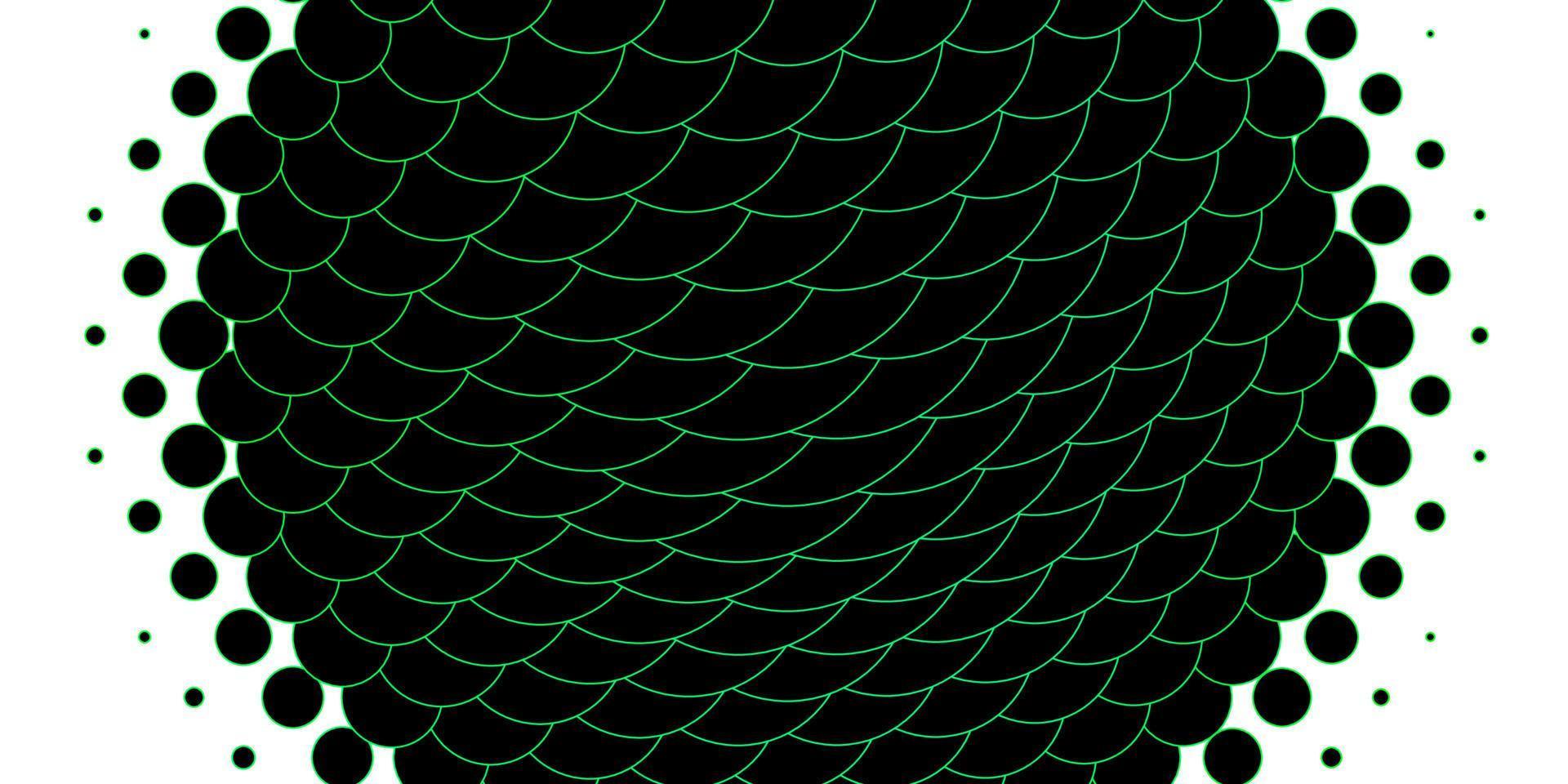 Telón de fondo de vector verde claro con puntos.