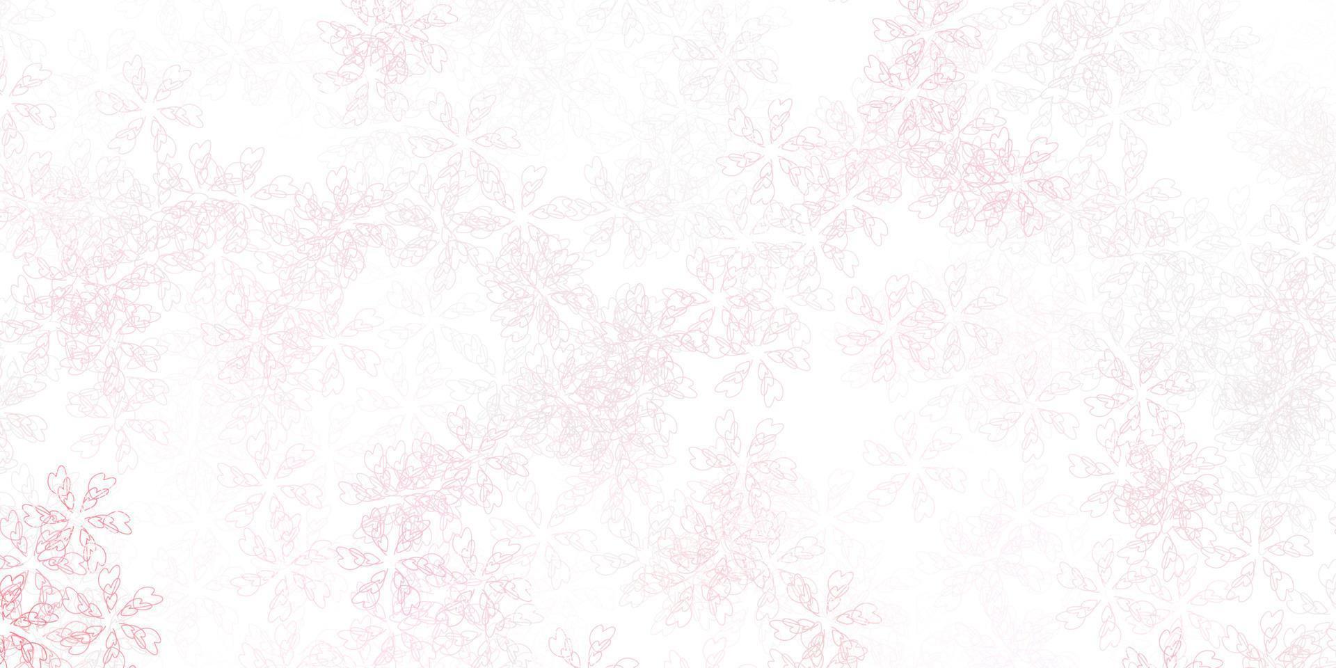 Light red vector abstract layout with leaves.
