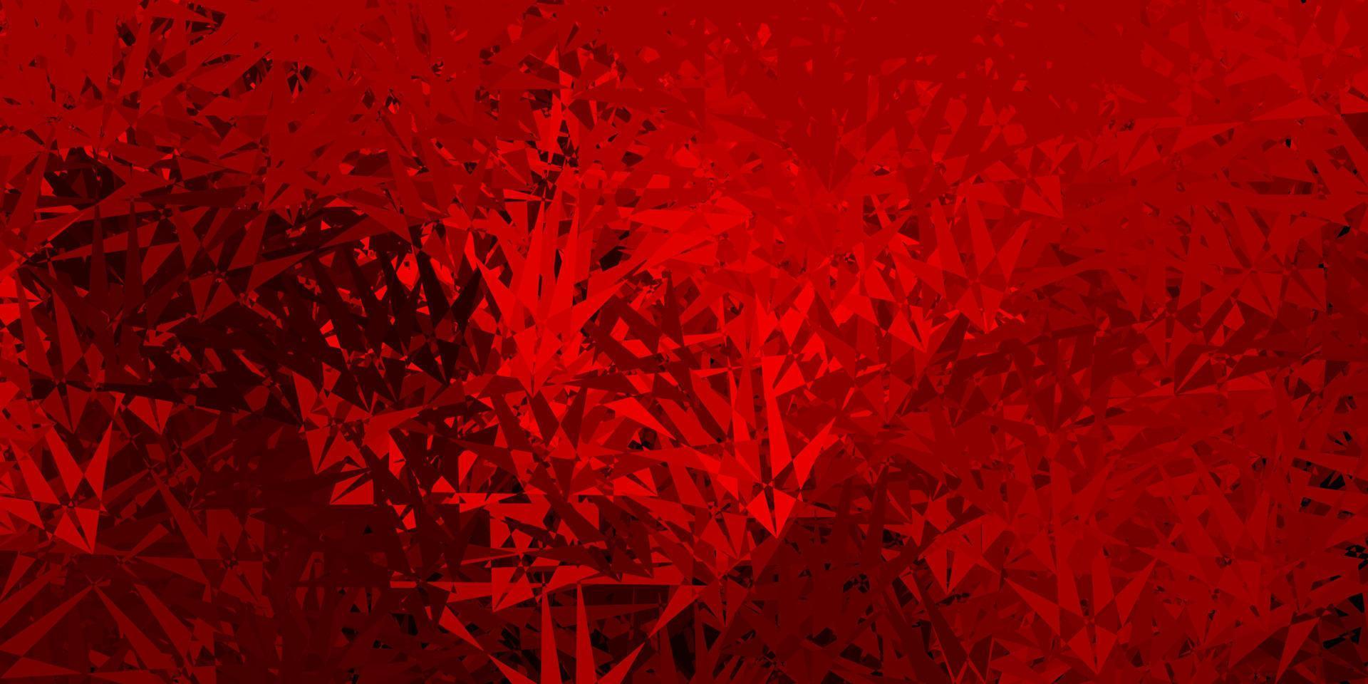 Dark red vector background with polygonal forms.