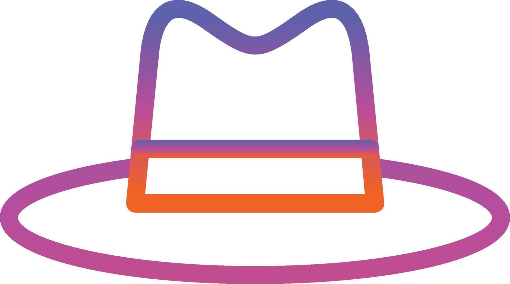 Hat Cowboy Side Vector Icon Design