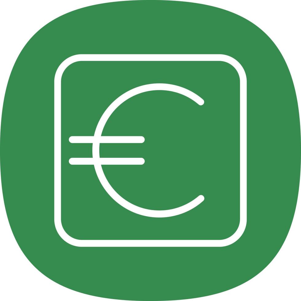 diseño de icono de vector de signo de euro