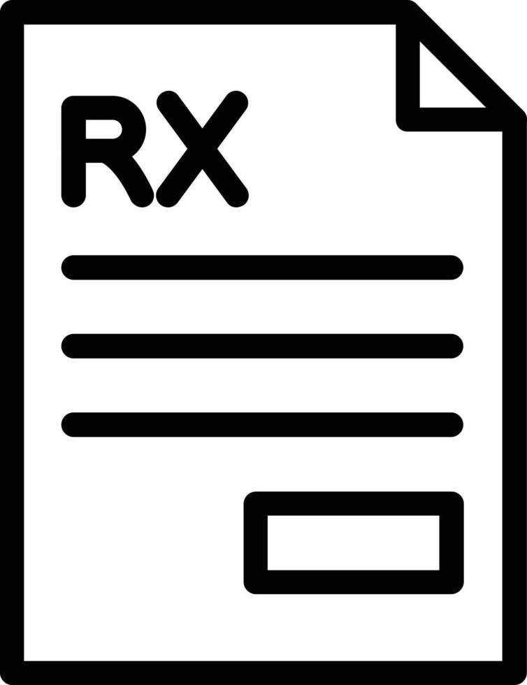 Prescription Vector Icon Design