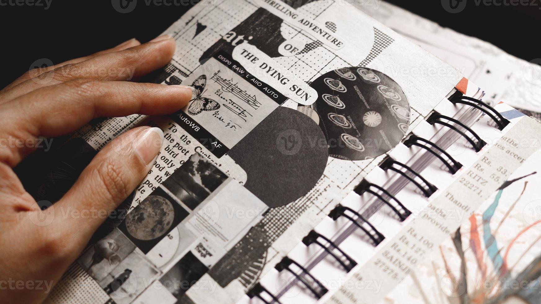 Scrapbook Spread With Text Photo From Above