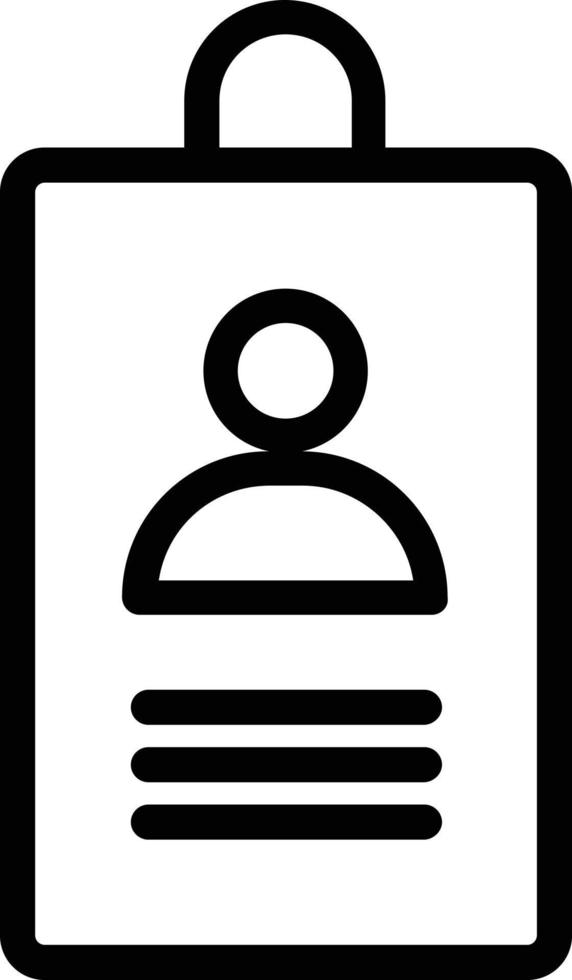 Id Card Vector Icon Design