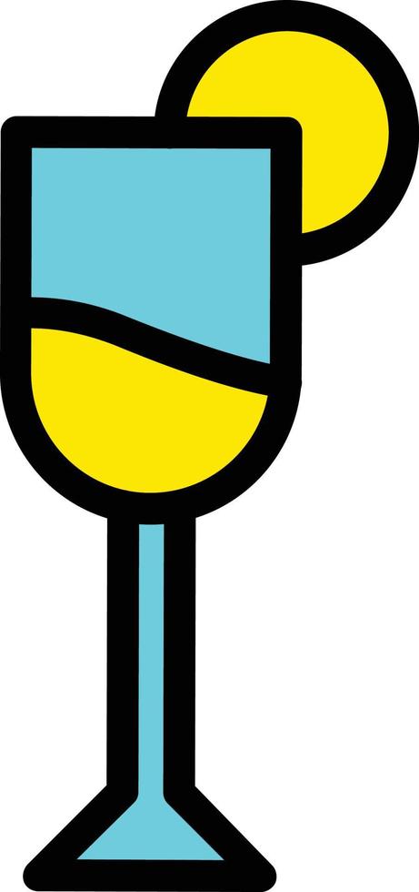 diseño de icono de vector de martini de vidrio